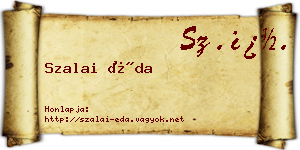 Szalai Éda névjegykártya