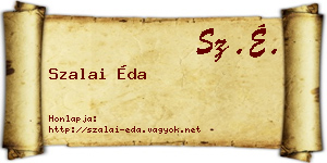 Szalai Éda névjegykártya
